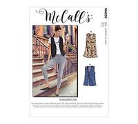McCall's McCalls Pattern M8050A Misses' Unlined Vests In Two Lengths A (S-M-L-XL-XXL) Chaleco sin Forro en Dos Longitudes, Papel, Varios