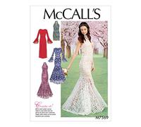 McCall's Patterns 7569 A5 - Patrones para Vestidos de Mujer, Tallas 6-14, Tejido, Multicolor, 17 x 0,5 x 0,07 cm