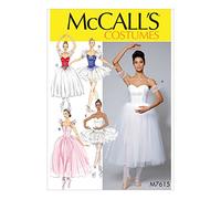 Mccall's Patterns 7615 E5 - Patrones para disfraces de ballet para mujer, tallas 14-22, tejido, multicolor/color, 17 x 0,5 x 0,07 cm