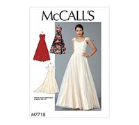 McCall's Patterns M7718E50 Patrón de Costura para Vestidos de Mujer, Pañuelo, Multicolor, 17.00 x 0.5 x 0.070 cm