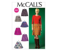 McCall's Patterns MC7022 A5 - Patrón para Falda de Mujer (Tallas 34 a 42), Color Blanco