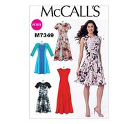 McCall's Patterns McCall's Pattern 7349, Vestidos señorita, Tallas 6-14, A5 (6-8-10-12-14)