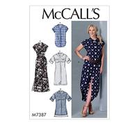McCall's Patterns McCall's Pattern 7387 ZZ-Patrón para Camiseta, túnica, Vestidos y cinturón, Tallas, Multicolor, lrg-XLG-XXL