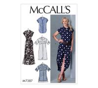 McCall's Patterns Misses' Button-Down Top Tunic Dresses and Belt Sew