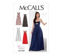 McCall's Patterns Patrσn de costura para vestidos y monos de mujer E5 (14-16-18-20-22) Multicolor