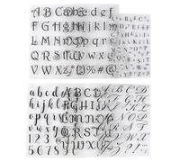Mcclellanty 6 Uds. Sellos de Fondant con Letras del Alfabeto para Galletas, Pasteles, Galletas, Fondant, Grabado en Relieve, Cortador DIY, Accesorios de PasteleríA