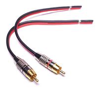 Mcclellanty Adaptador de Cables de Altavoz una Enchufes, 2 Canales (1 Pie)