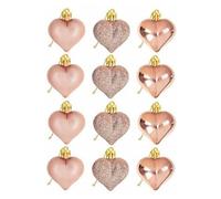 Mcclellanty Adornos de CorazóN del DíA de San ValentíN,Adornos Colgantes en Forma de CorazóN de ChampáN CláSico,DecoracióN del CorazóN del DíA de San ValentíN