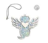 Mcclellanty Atrapasueños Rainbow Maker Rainbow Maker Dog Memorial Sun Catcher Adorno Conmemorativo Portátil para Perros A