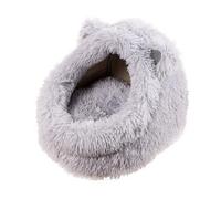 Mcclellanty Cama de Felpa para Gatos Cama para Gatos Cama Semicerrada para Perros Cama para Mascotas Extraíble y Lavable S