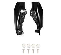 Mcclellanty - Deflector de calor de aire con marco medio negro brillante para Touring Glide Street Road Glide FLTRX CVO 2017-2022