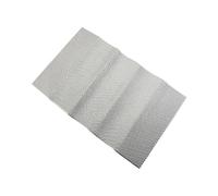 Mcclellanty Escudo térmico de aluminio en relieve escudo térmico para tubo de escape y placa de aluminio de aislamiento térmico general para automóviles