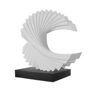 Mcclellanty Escultura de Olas, Arte de Resina para el Hogar, Adorno Moderno y Funky con Forma de Mar, Estatuas Abstractas, Color