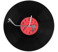 Mcclellanty Europeo Rétro Nostálgico Reloj Ultra-Silencioso Disco Vinilo Personalidad Reloj de Pared Café Bar Reloj de Pared Descorativa