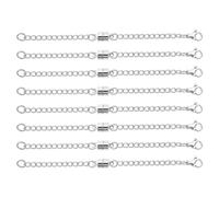 Mcclellanty Extensor de Collar MagnéTico Extensores de Cadena Ajustables para Collares, Cierres y Cierres de Collar MagnéTico Plata