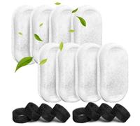 Mcclellanty Filtros de Fuente de Agua para Gatos, Filtros de Repuesto para Fuente para Mascotas de Acero Inoxidable de 3,2 L/108 Oz (2 L/67 Oz), Fuente de Agua para Perros