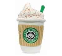 Mcclellanty Juguete para Perro con Forma de Café de Parodia de Star Pups, Pup' Spice Latte, Peluche Chirriante de Parodia Divertida de Otoño para Fiestas de Tamaño Mediano