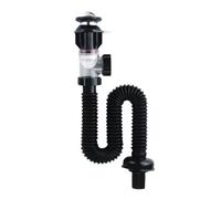 Mcclellanty - Manguera de lavabo para lavabo, anti-Blocage universal para lavabo de pared horizontal para ganar espacio