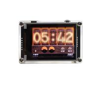 Mcclellanty Reloj con Espectro Musical, Medidor VU, Pantalla Analógica de 2,4 Pulgadas, Control de Voz, Analizador de Ritmo Digital