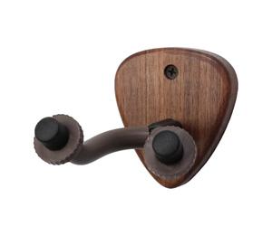 Mcclellanty Soporte de Pared para Guitarra, Gancho para Colgar, Base de Madera, Banjo, Bajo, Guitarra EléCtrica AcúStica, Soporte para Cuello con Ranura para PúAs, B