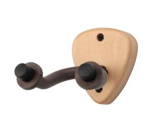 Mcclellanty Soporte de Pared para Guitarra, Gancho para Colgar, Base de Madera, Banjo, Bajo, Guitarra EléCtrica AcúStica, Soporte para Cuello con Ranura para PúAs, A