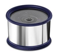 Mcclellanty Tazón de Agua para Perros de 6,5 litros, 1,6 Galones de Gran Capacidad, Sin Derrames, Alimentador de Agua A Prueba de Derrames de Acero Inoxidable (A)