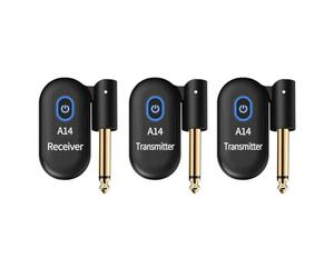 Mcclellanty Transmisor Inalámbrico de Guitarra Eléctrica A14 2 A 1 Transceptor Inalámbrico Inalámbrica para Guitarra
