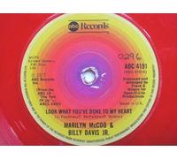 McCoo, Marilyn & Billy Davie Jr Look What You've Done To My Heart 7" ABC ABC4191 EX 1977 red vinyl