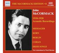 Mccormack,John - Mccormack Edition /Vol.8 : Enregistrements Acoustiques 1918-1920