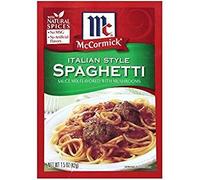 McCormick Mezcla de salsa de espagueti de setas italianas (paquete de 4) paquetes de 1,5 onzas