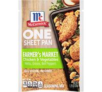 McCormick One Sheet Pan Farmer's Market - Mezcla de especias con pollo y verduras (35 ml, 12 unidades)