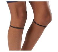 McDavid 2 bandas de silicona para rótula, soporte ligero para rodillas para irritación de tendones y rodillas de corredor, antideslizante y agradable para la piel (negro)