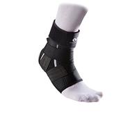 McDavid 461-right-bk Tobillera con Banda Strap de precisión Mixta, Color Negro, tamaño Talla: L