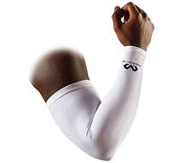 Mc David 6566R Mangas de compresión, Unisex Adulto, Blanco, L/XL