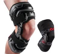 McDavid Rodillera Bio-Logix Unisex, Soporte máximo, Negra, XL, pierna derecha