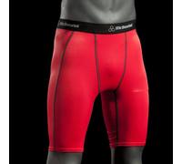 McDavid Deluxe Compression - Pantalones de Ciclismo Infantil, tamaño S, Color Rojo Escarlata