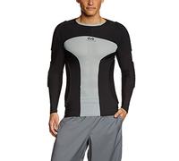 MCDAVID Hex Pad LS Shoulder/Elbow/Ribs Black/Grey S Camiseta, Unisex Adulto, Negro/Gris