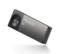 Mcdodo Bluetooth 5.0 Adaptador para Coche con Función Manos Libres y Música Transmisor de Audio USB-A con Botón Multifunción Adaptador Inalámbrico para Autoestéreo y Altavoces con iPhone/Android