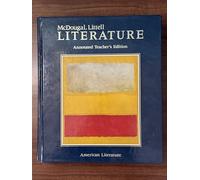 Mcdougal, Littell Literature Annoteted Teacher's Edition Volume 3 Orange Level.