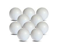 MCE-Commerce Bolas de poliestireno de 7 cm de diámetro, Lisas y duraderas, 10 Unidades para Manualidades, modelismo, proyectos creativos, Espuma, Blanco, Ø 7 cm-10 Stück