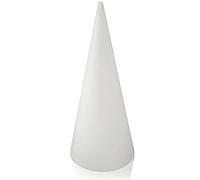 MCE-Commerce A32181 - Cono de poliestireno (18 cm de diámetro, 40 cm de altura, poliestireno), color blanco