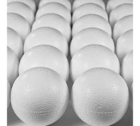 MCE-Commerce Bolas de poliestireno (60 mm, 30 Unidades), EPS, Blanco, 6 cm