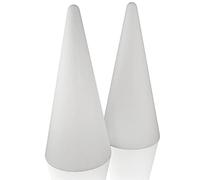 MCE-Commerce Conos de poliestireno diámetro, Altura, 2 Unidades, Espuma, Blanco, Ø 12 cm Höhe 27 cm