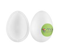 MCE-Commerce Huevos de poliestireno de 16 cm, 2, 1 Unidad, para Manualidades y decoración de Pascua, Espuma, Jardín Blanco/Opulento