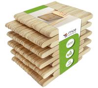 MCE-Commerce Manualidades de Madera de Abedul sin Tratar, 114 x 10 x 2 mm, 500 Unidades, abedu, Naturaleza, 114 mm