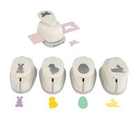 MCE-Commerce Ostern Juego de 5 Troqueles de Pascua, Blanco, 5x 2,54 cm