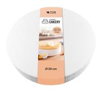 MCE-Commerce Torten Dummy Disco de poliestireno, Blanco, 30 cm