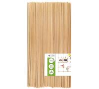 MCE-Commerce Varillas Redondas de Madera de Haya Natural, diámetro de 4 mm, Longitud 50 cm, 100 Unidades, modelismo, Manualidades, Naturaleza, Ø 4 mm x 50 cm