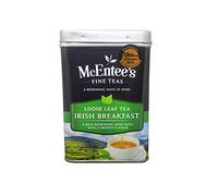 McEntee's Irish Breakfast Tea - Lata de 500 g - Mezclado por expertos en Irlanda. Una mezcla tradicional irlandesa de Ceilán y Assam