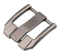 McFanBe Hebilla de Cinturón de 1,5 Pulgadas (38-40 mm) Hebilla de Repuesto Cuadrada de Una Sola Punta para Hombres Mujeres Cinturón (Gris13)